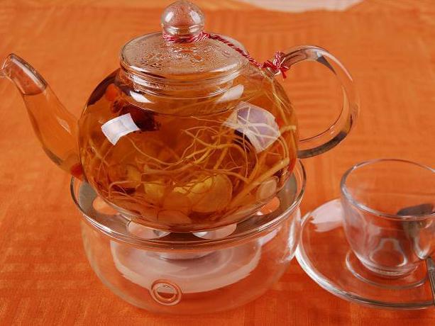 Chrysanthemum ginseng tea bubble method